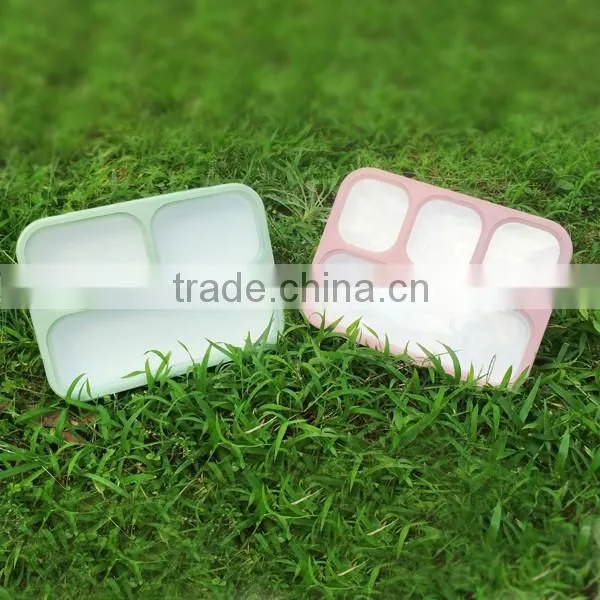 Leakproof Kids Children's Plastic Lunch Box 3 Compartment China Factory
