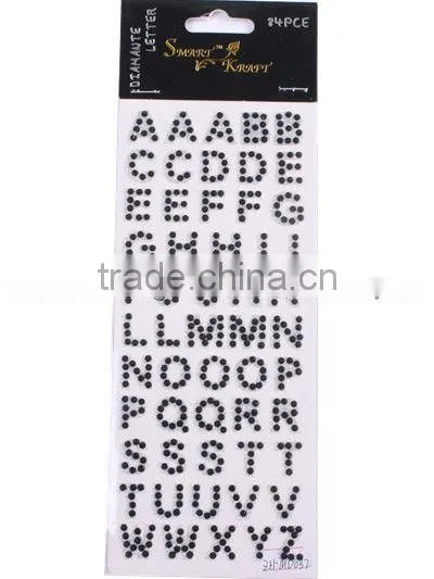 Acrylic Crystal Laptop Letter Sticker