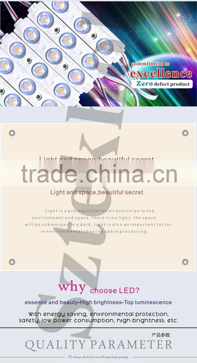 smd 3 led module 2835 ip67 waterproof led module12v injection mold technology plastic led injection module for channel letter