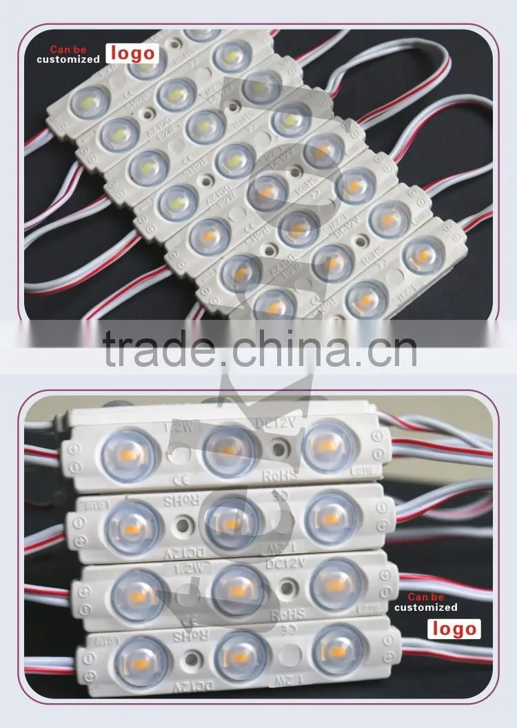 smd 3 led module 2835 ip67 waterproof led module12v injection mold technology plastic led injection module for channel letter