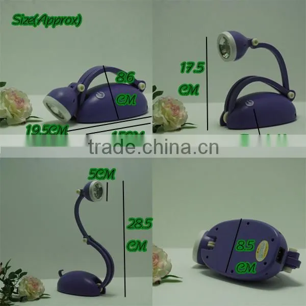 Smart Folding Lamp,Popular gift lamp,3-LED Changed & Folding Touchable Table LED Lamp.