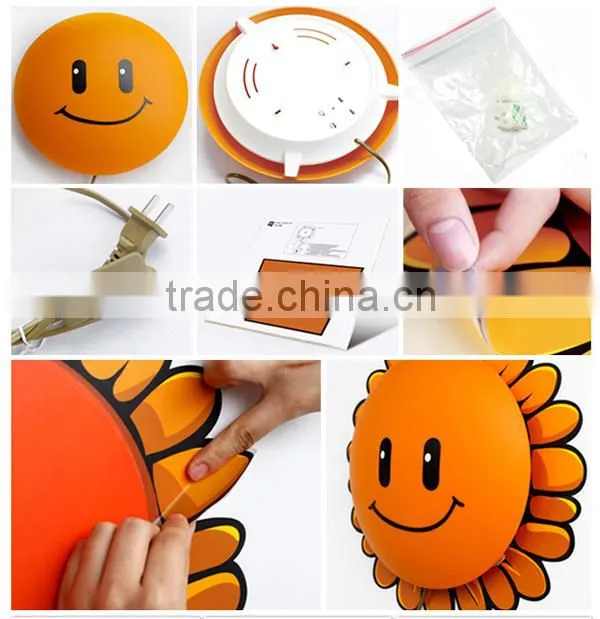 2014 hottest and new Design 3D Sunflower Wall Sticker Wall Light