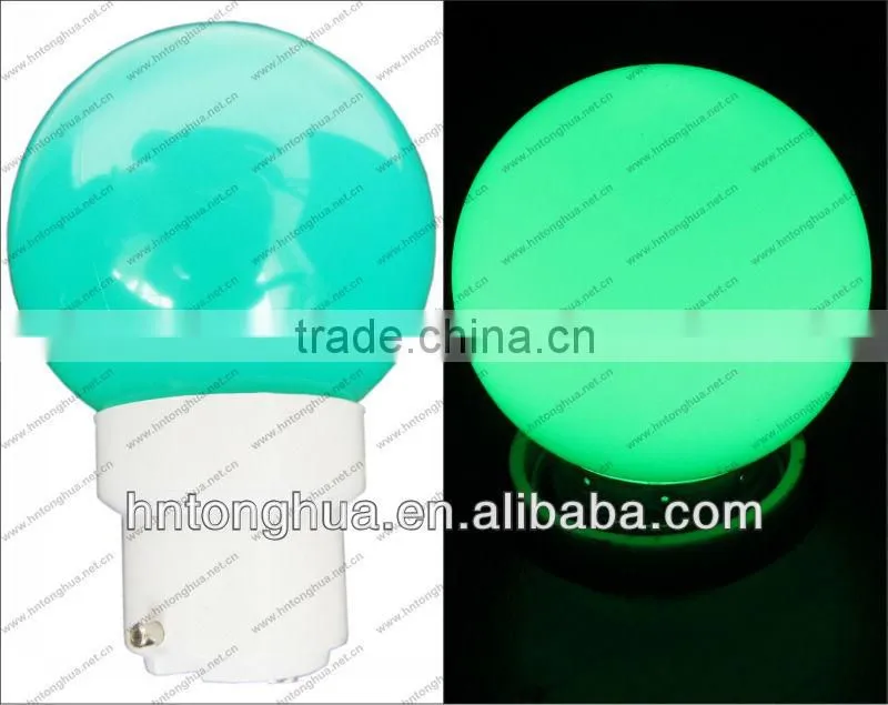 LED G40 round bulb christmas light 1W E27 / B22 , PC cover , IP45 , CE & ROHS
