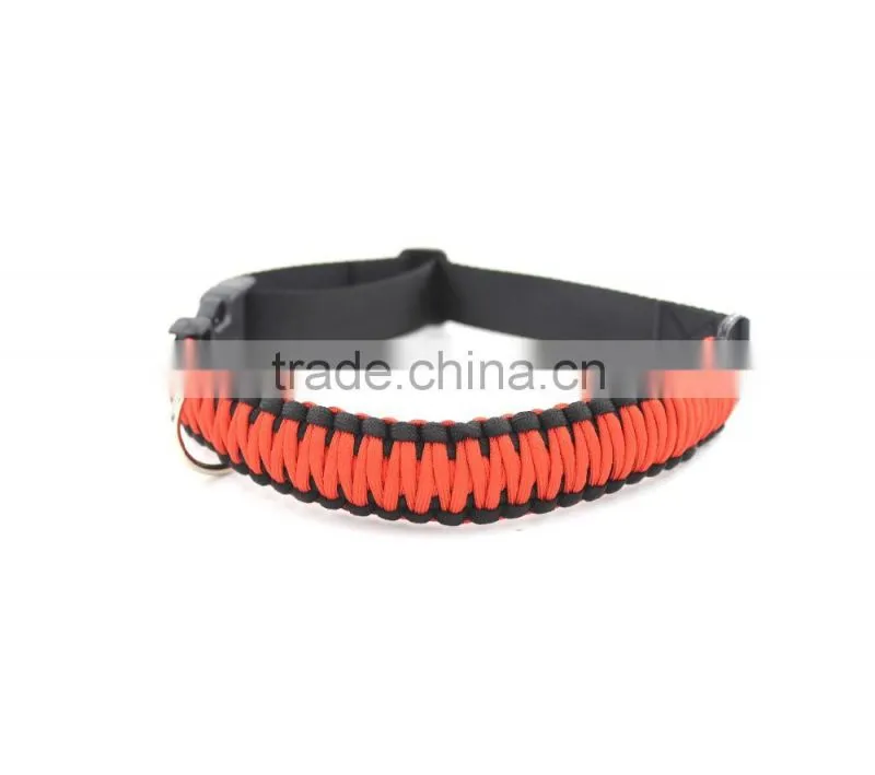 Paracord dog collar, adjustable dog colloar