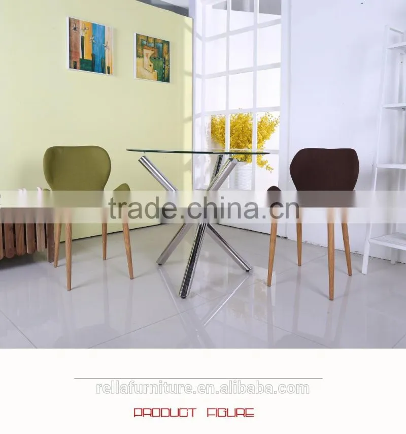 Wholesale Glass Top With Chromed Legs Dining Room Table Furniture