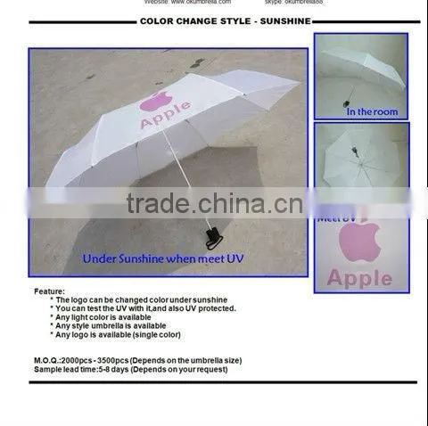 New umbrella whole logo printing on the whole big panel