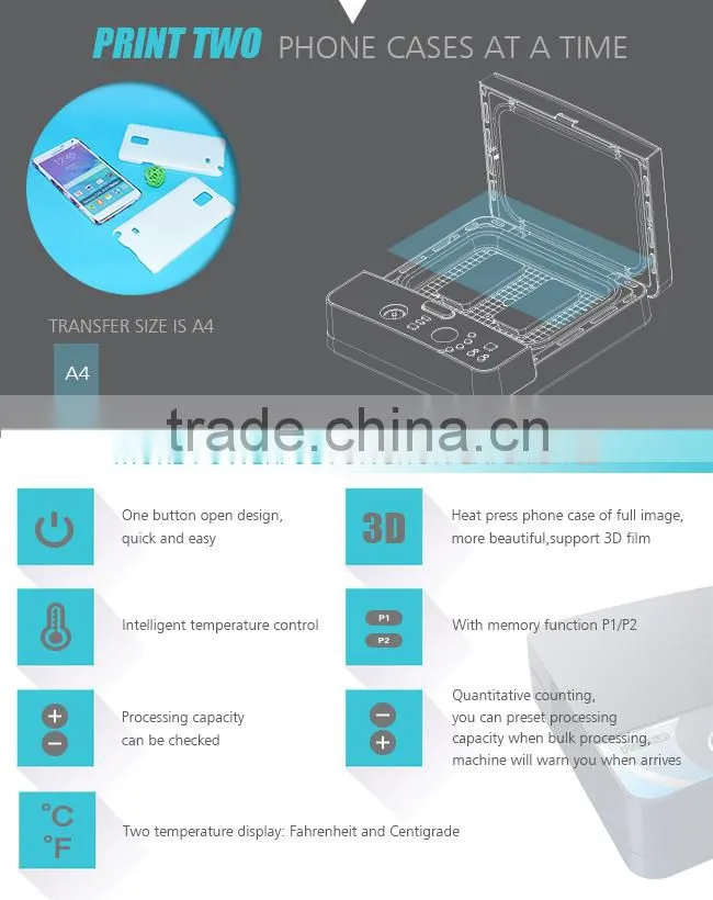 Sunmeta Newest St-2030 3D Phone Case heat press sublimation Machine