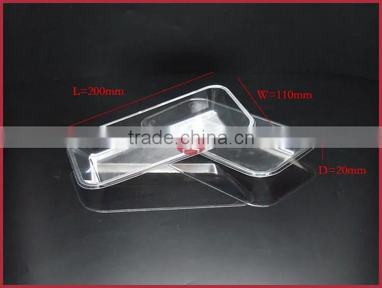 Disposable Products Plastic PET Blister Food Packaging Trays DY-PB002 Transparent