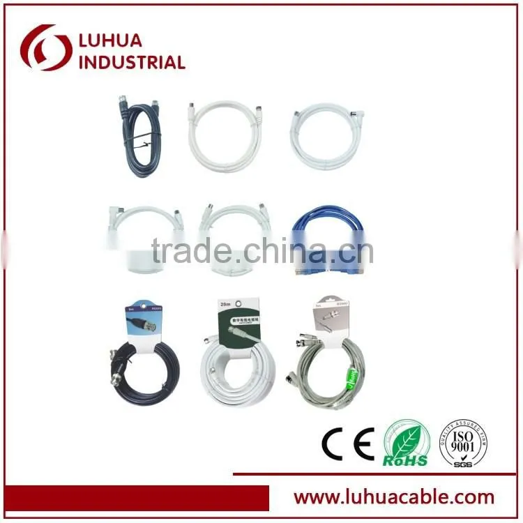 RG59 Siamese cable with BNC connectors for surveillance system
