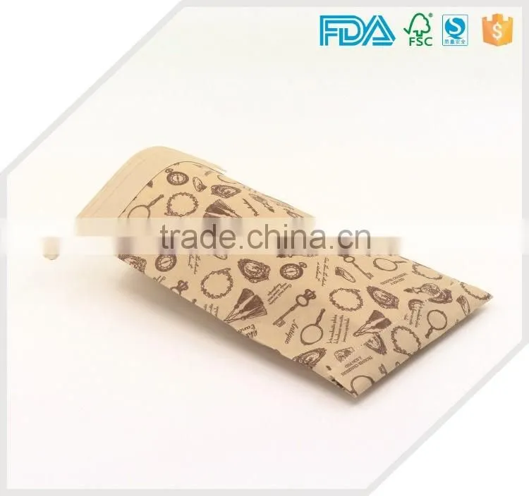 kraft bakery paper bag,flat bottom bread paper bags