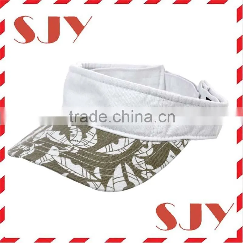 Cotton Twill Adjustable custom Oem ladies sun visor