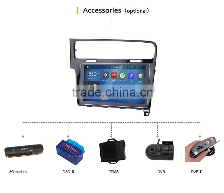 Android 5.1.1 car dvd player GPS 1080p video decoding