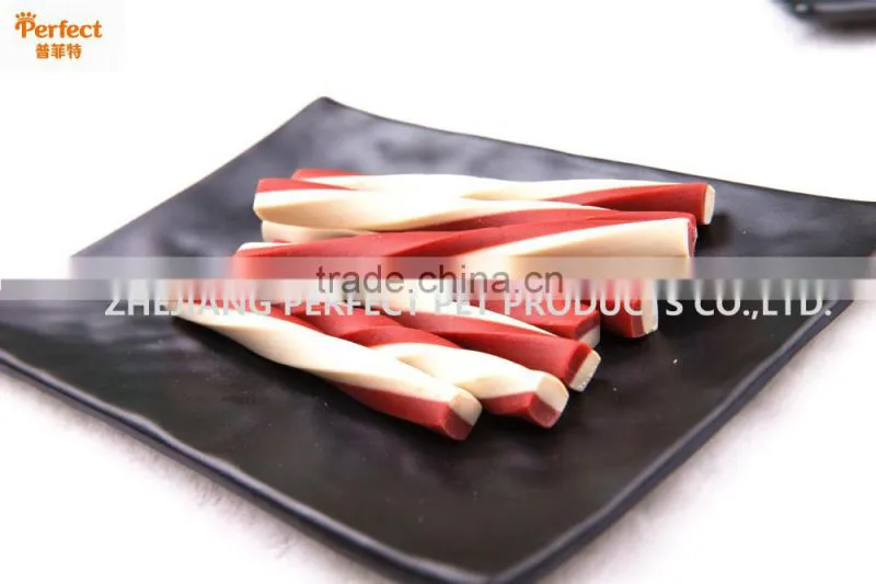 dog bones dental dog treats two-tone chewing bone