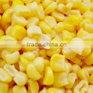 canned sweet corn in preseved vegetables