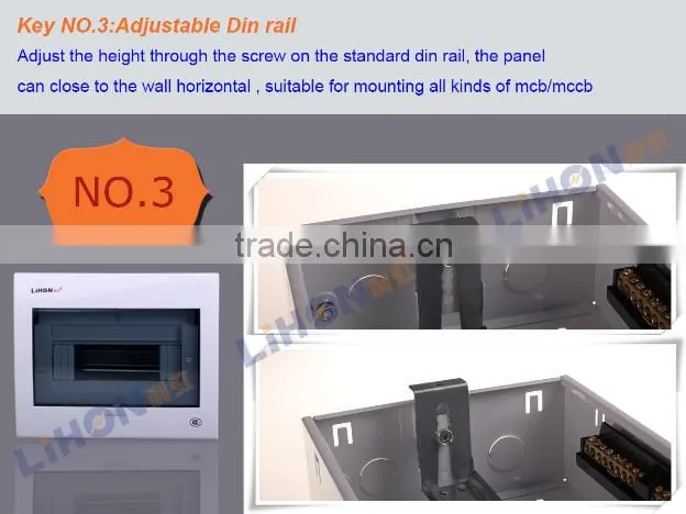 Luxurious series surface & flush mount auto open ftth power distribution box