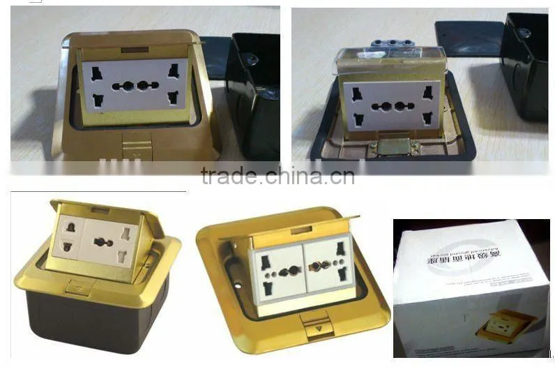 Pop-up type raised Floor socket with Universal socket