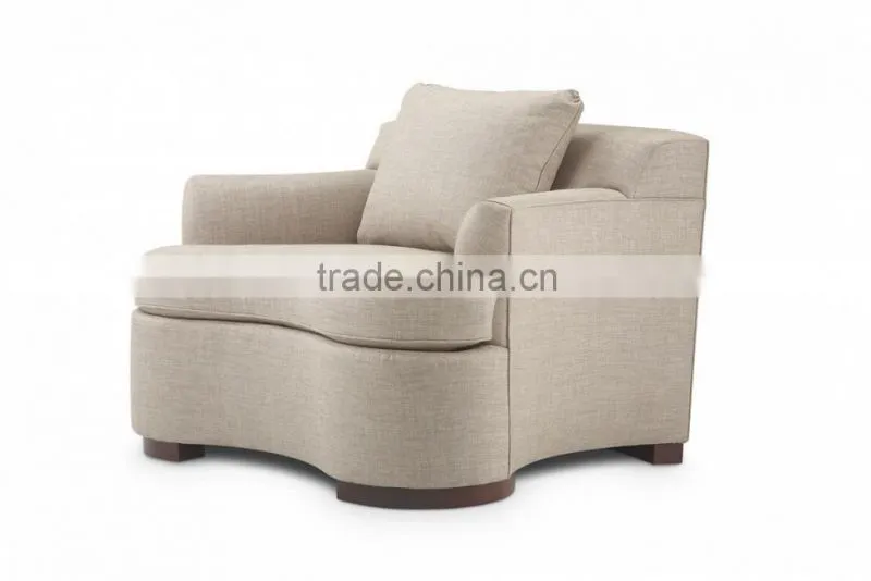 antique design linen covered bedroom furniture lounge chair