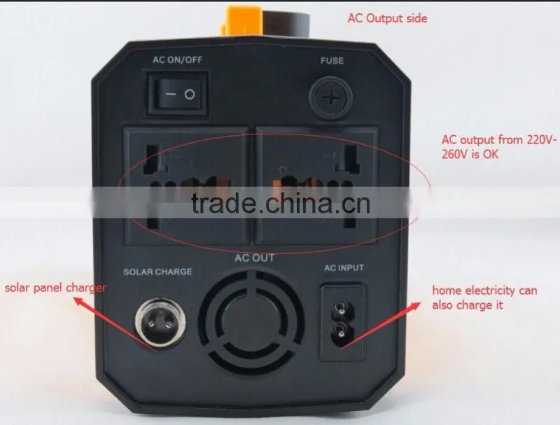 Christmas best gifts 500W solar portable power systems all in one pure sine wave inverter