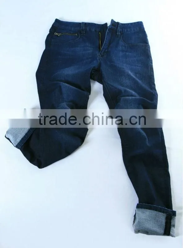 Sale by Yarn 48/50" Wide 9 oz (10s+7s)*21s/40D Cotton Polyester Fabric Denim