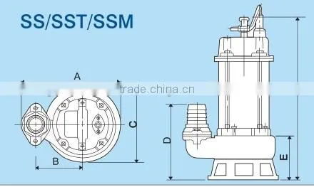 Submersible Sewage Pump SS-332 (Manual type)
