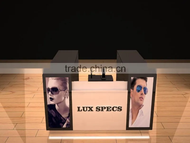 customized optical display cabinets mall kiosk for sunglasse