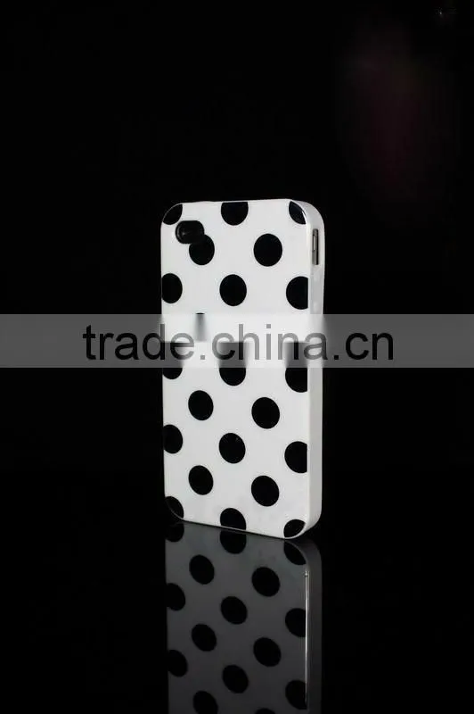 Wave point design silicone covers for iphone 4 4S