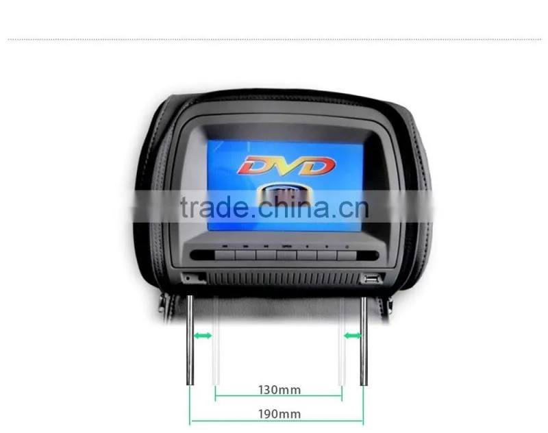 manufacturers 7inch TFT LCD DVD headrest car monitor car headrest