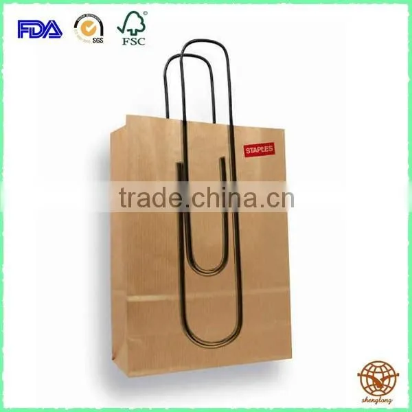 Wholesale Kraft paper gift bag ,Free Sample Kraft bag