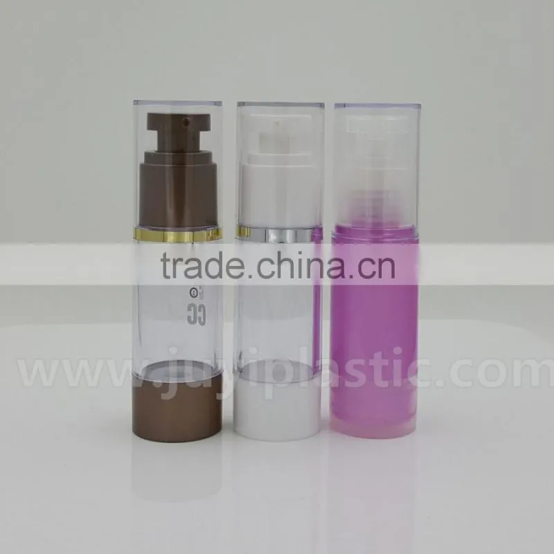 Plastic cosmetic bottles, airless pump bottles for packaging,plastic bottles