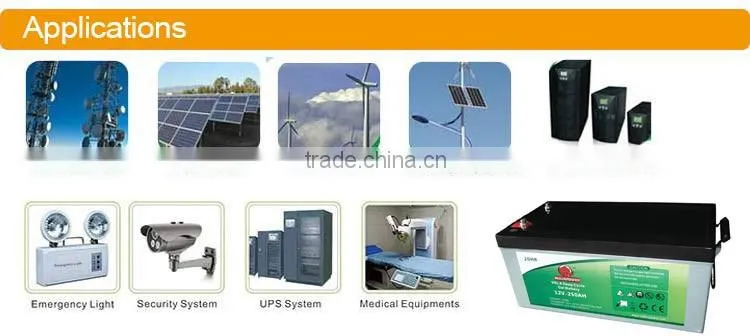 maintenance free lead-acid battery 12v 120ah solar gel battery for Solar Inverter
