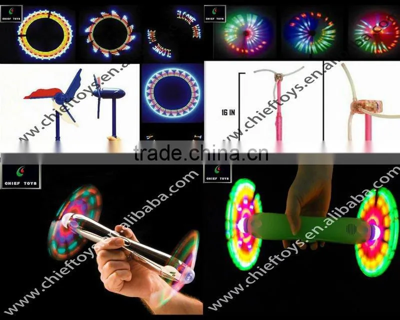 Flashing windmill toy