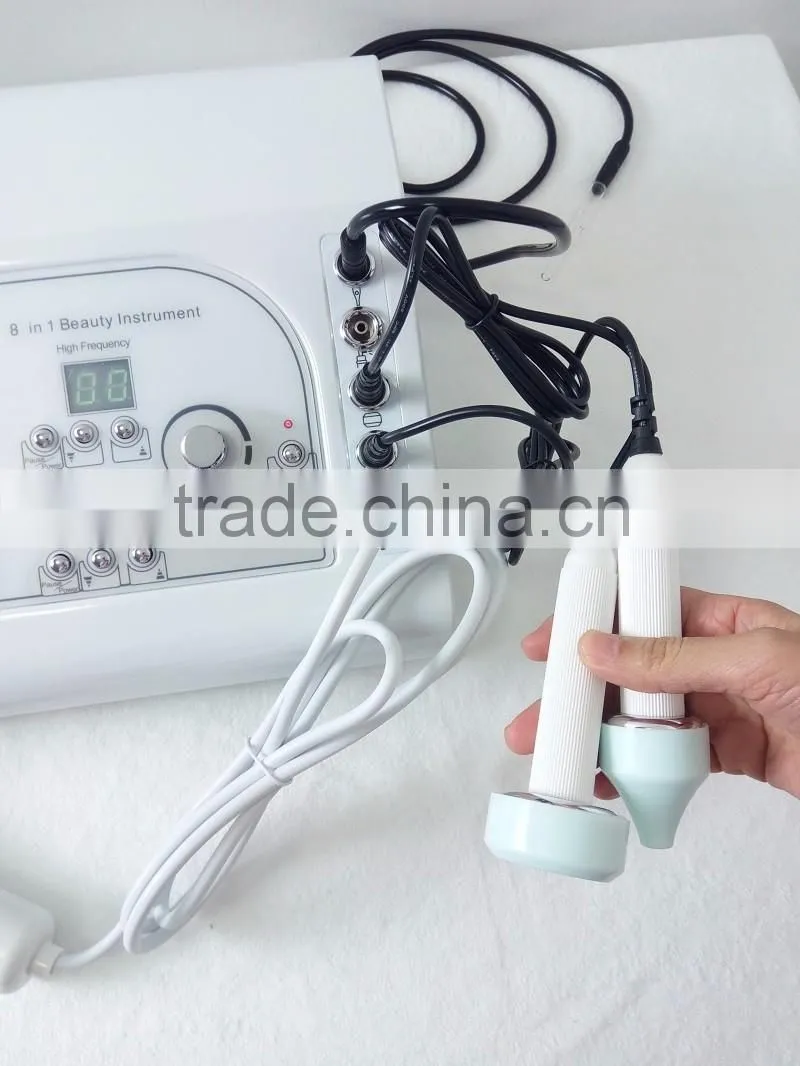 M: M801 8 in 1 multifunctional electonic cautery facial galvanic facial machine beauty equipment