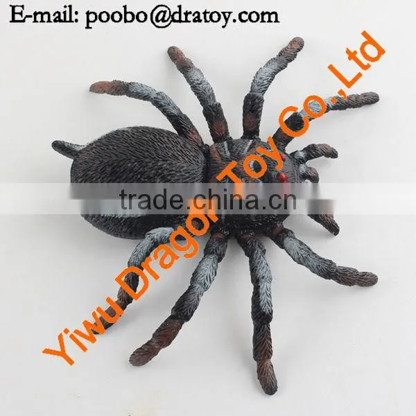 High quality TPR toy rubber spiders