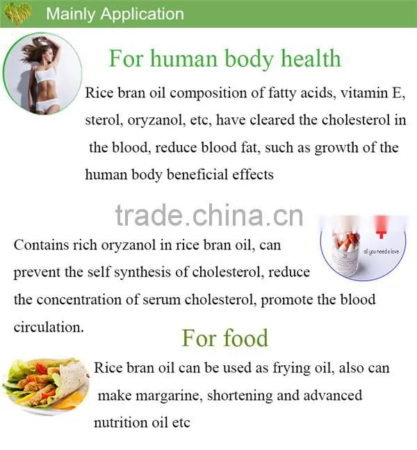 Rice bran oil physical refined oil for cosmetic