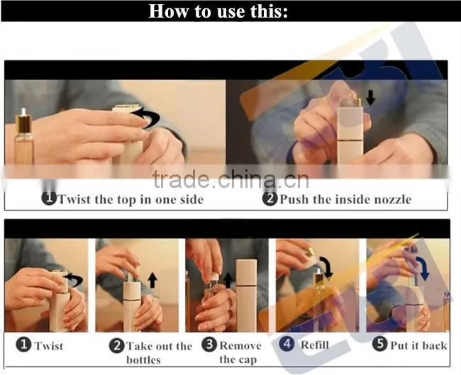 Pocket mini perfume atomizer
