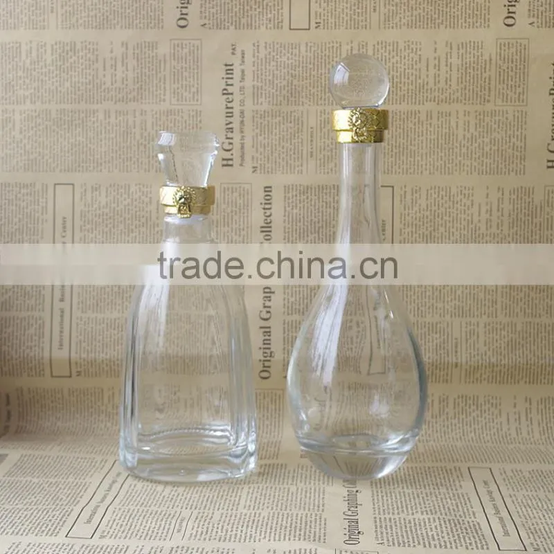 500ml glass green liquor bottle