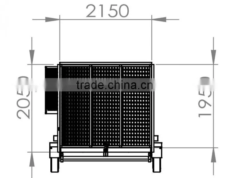 Powder coated galvanized Trash trailer