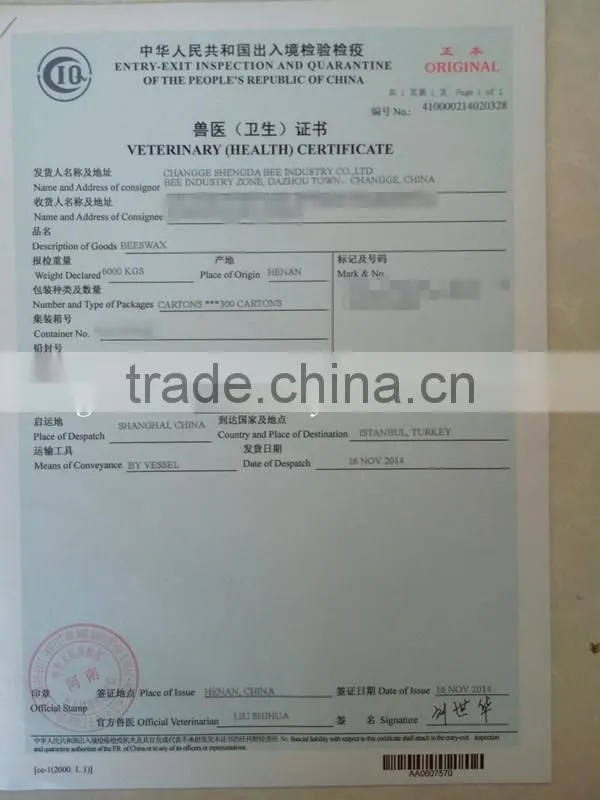 Beeswax foundation, beeswax foundation sheet with cheap price
