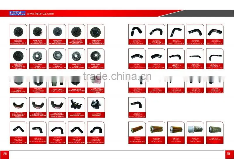 Import tractor parts Japanese used tractors kubota