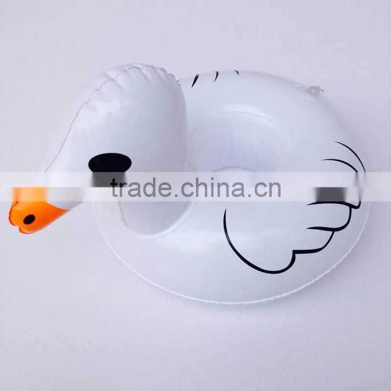 promotional premium gifts custom pvc inflatable palm tree float cup holder cool new floating drink rafts