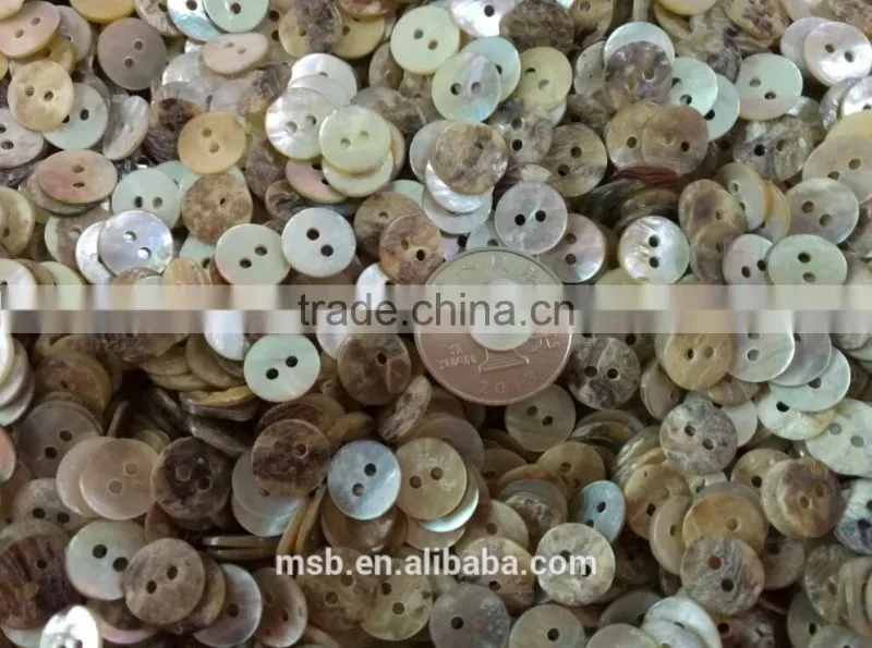New whitelip mop shell shirt buttons for garment accessories