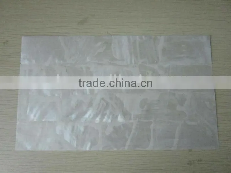 4 wide band white freshwater shell veneer