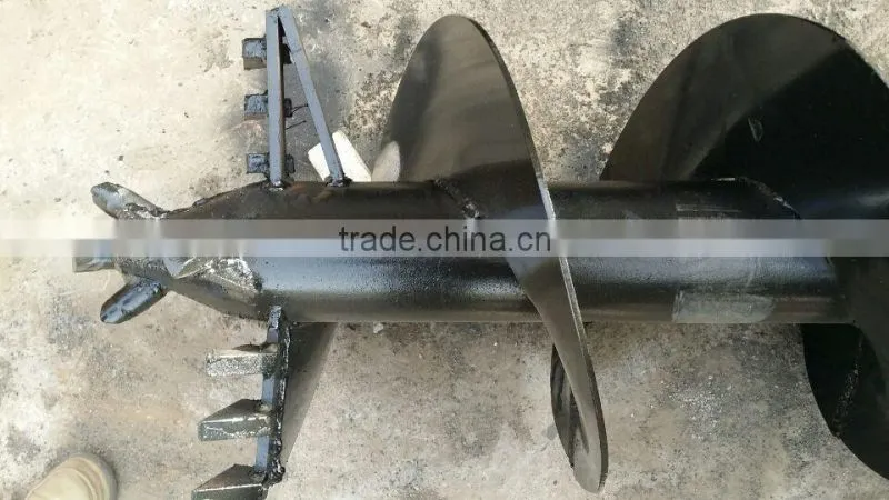Hydraulic digger on Cobblestone soil layer