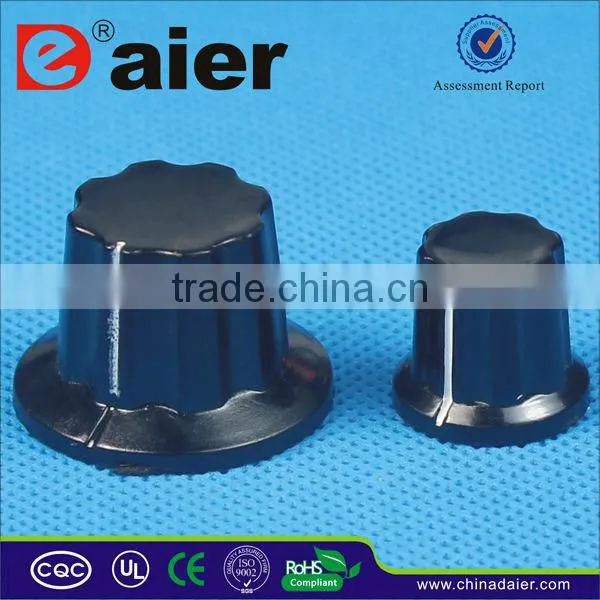 6mm black amp gas control knobs