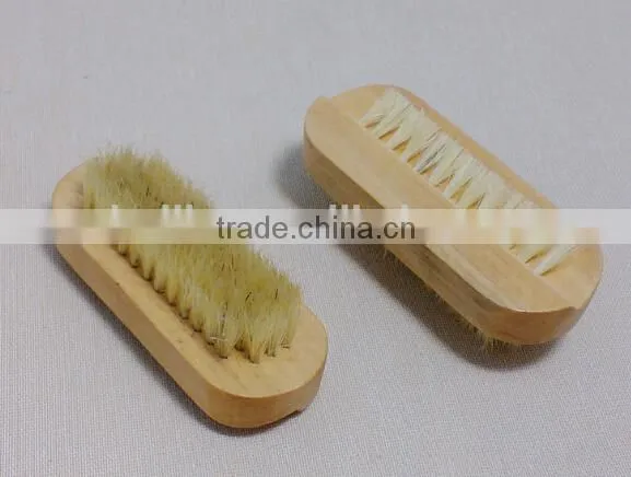 Two Sided Wooden Nail Brush,Nail Cleaning Brush
