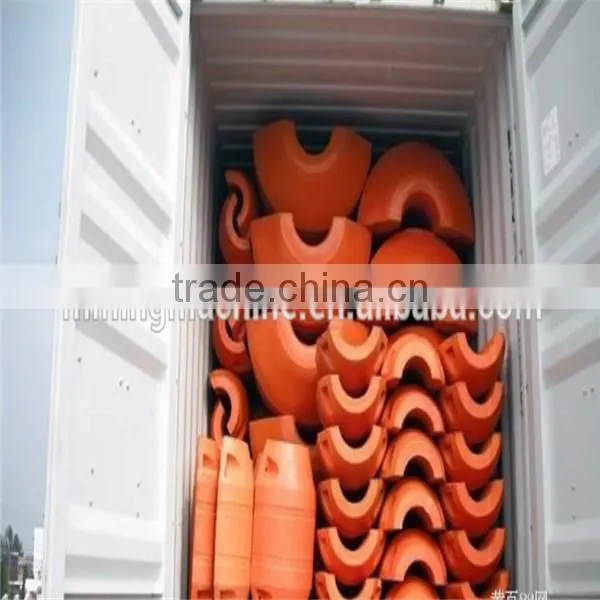 HDPE Pipe Floats with Dredging Pipeline for Sand & Slurry Delivery