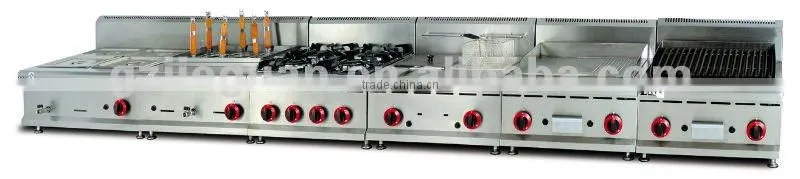 stainless Gas Combination Kitchen equipment/hotel 0086-13580546328