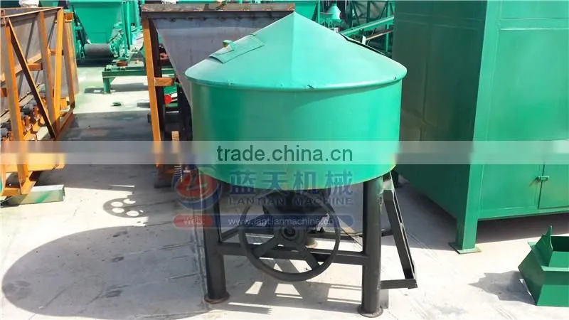 High efficient suitable for coal/charcoal/mineral powder wheel roller mixer