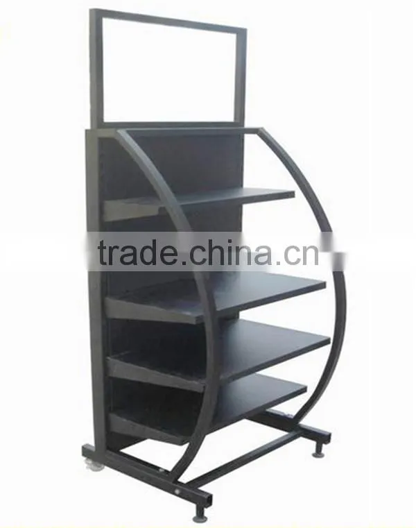 Free-Standing Portable Hanging rug Display Metal Rack