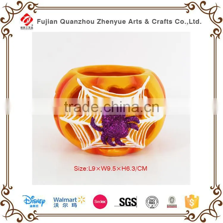 Hotsale resin Halloween pumpink souvenir .